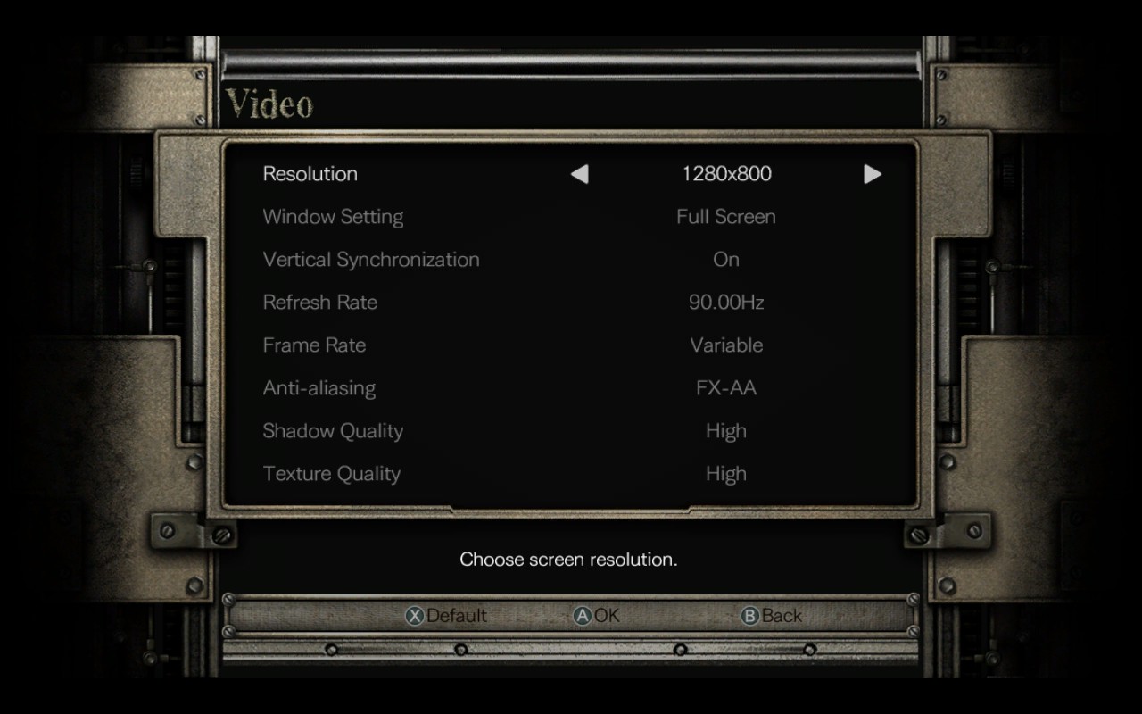 Resident Evil 0 – Hand-Tuned Steam Deck Settings - Deck Verified Games
